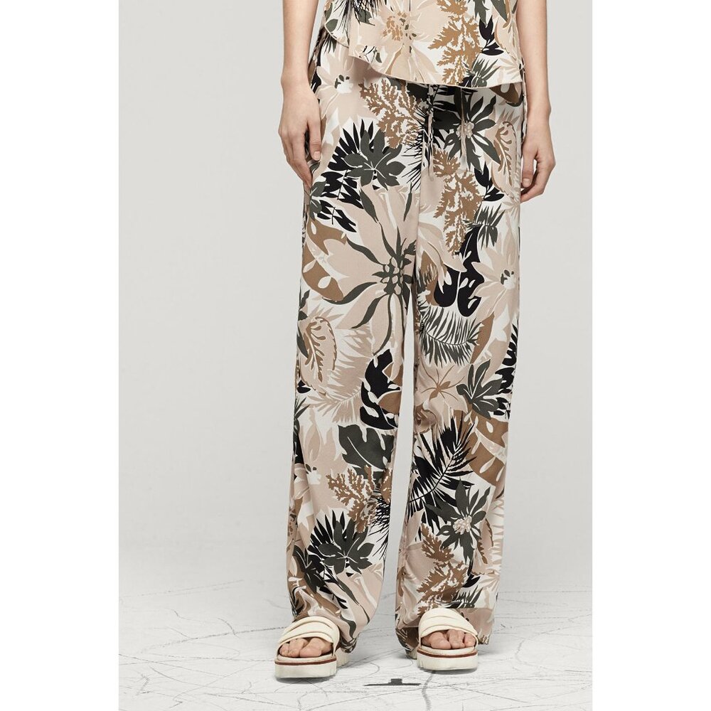 NWT Rag & Bone silk high waist tropical palm print pants - Picture 6 of 10